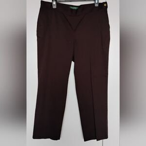 Lauren By Ralph Lauren Petite 12 Chocolate Trousers